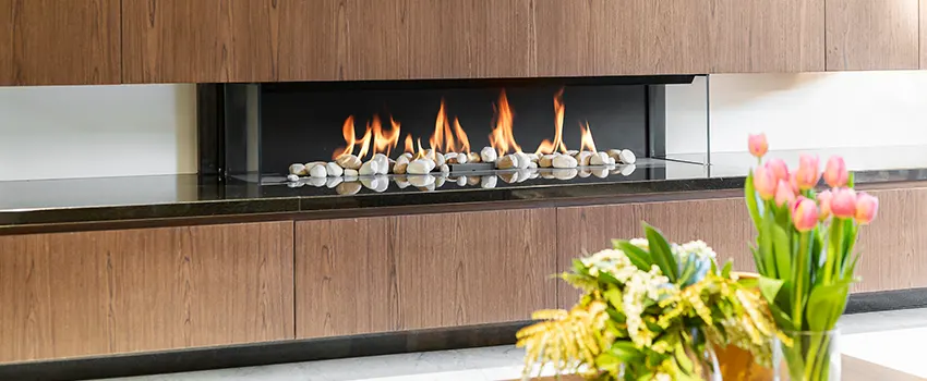 Double-height Fireplace Design Refurbishment in Rancho San Diego, California
